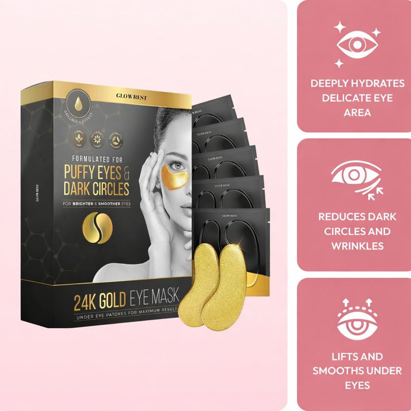 Golden Glow Under Eye Patches - 5 Pairs