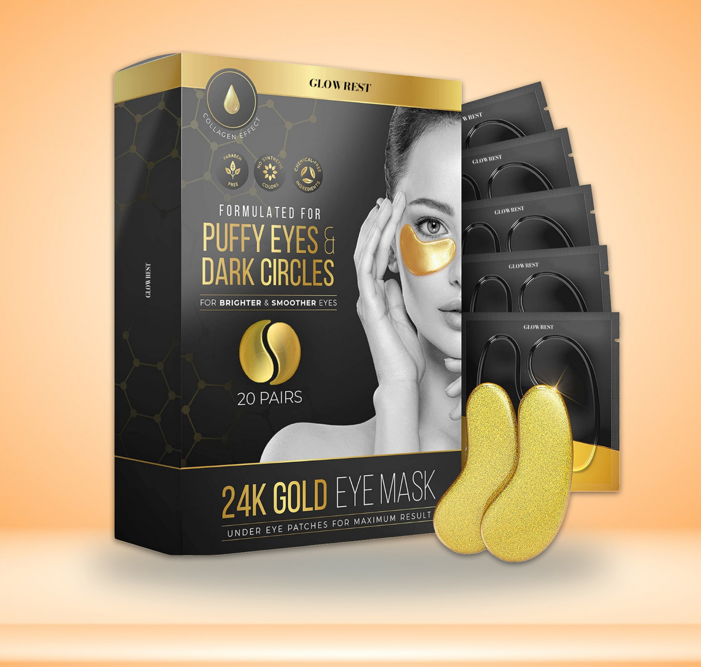 Golden Glow Under Eye Patches