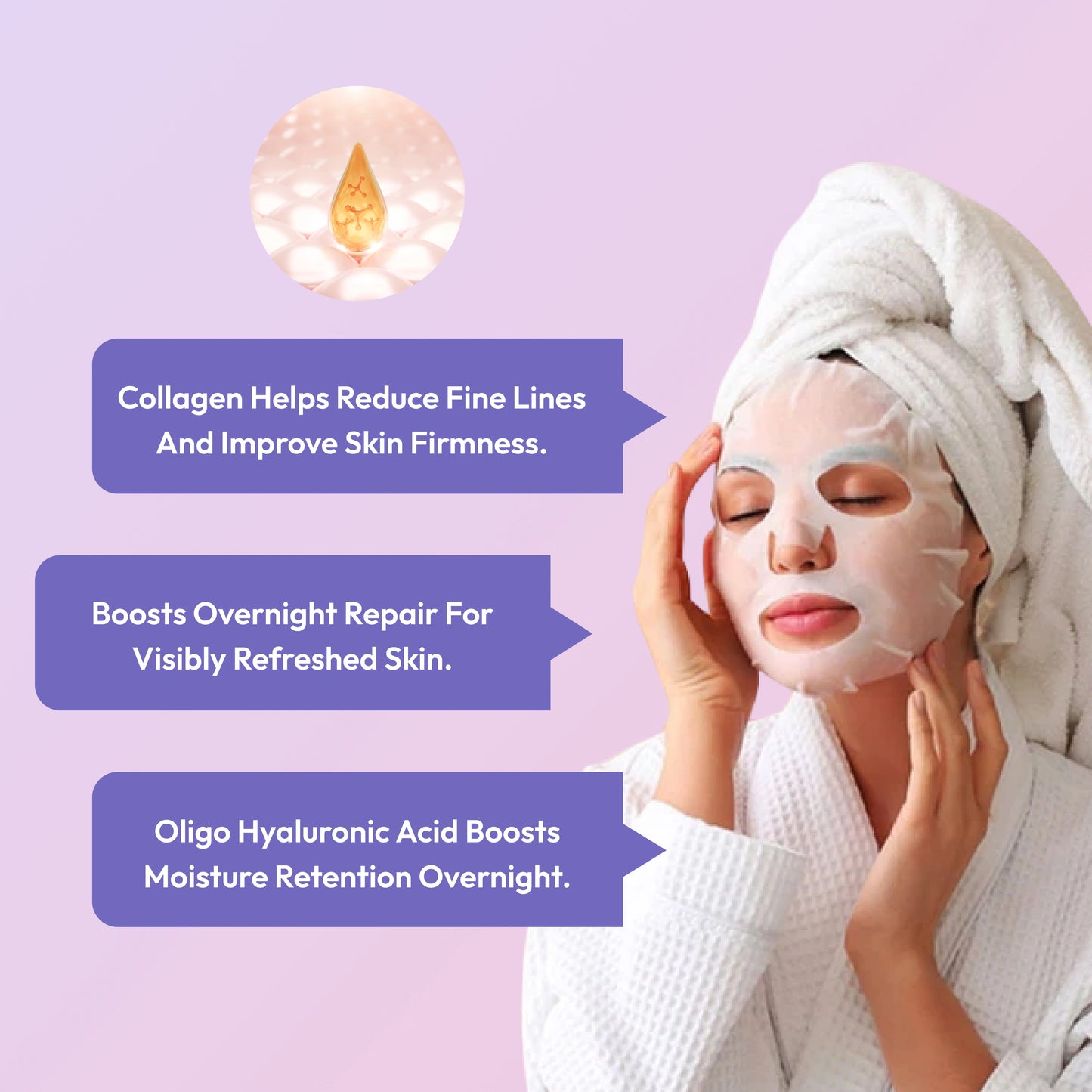 Glow Rest Bio-Collagen Hydration Face Mask