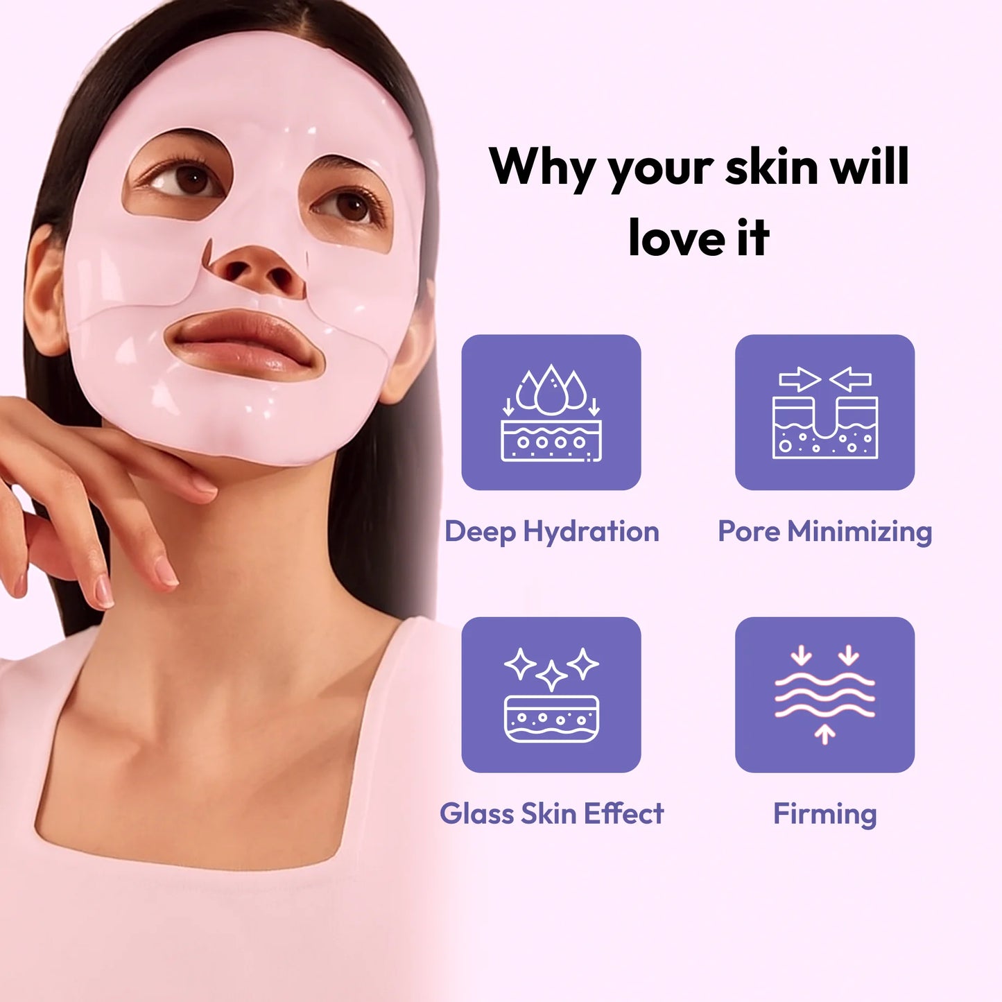 Glow Rest Salmon PDRN Pink Collagen Face Mask