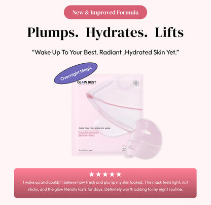 Glow Rest Salmon PDRN Pink Collagen Face Mask