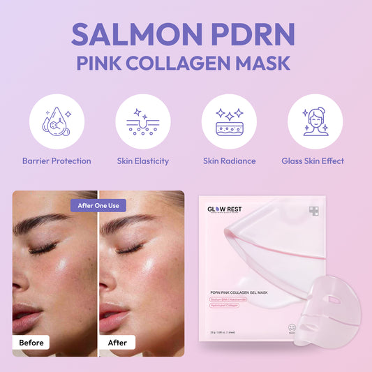 Glow Rest Salmon PDRN Pink Collagen Face Mask